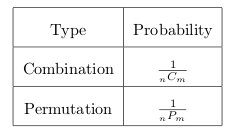 Probabilities