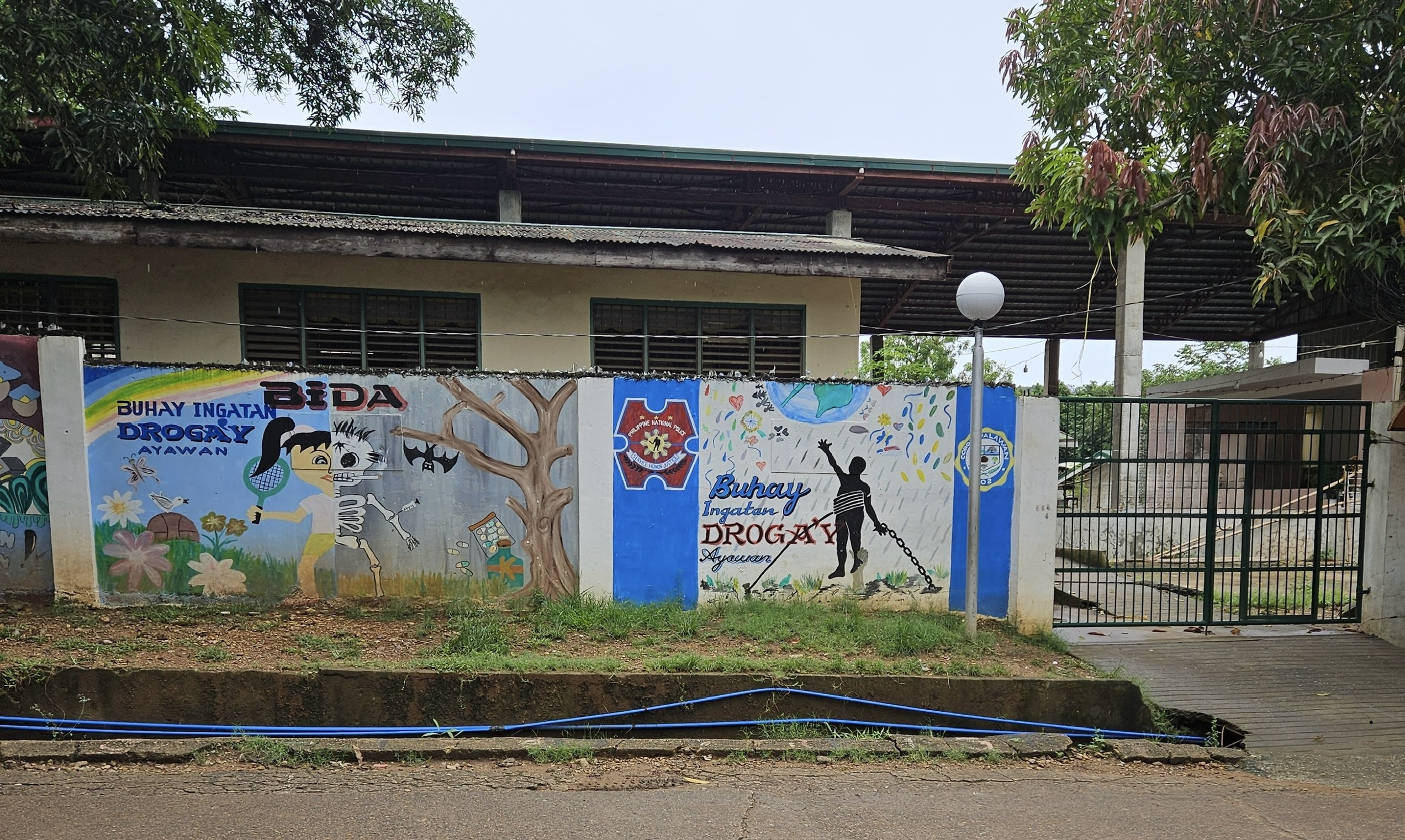 Coron school drug sign